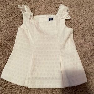 Janie and Jack white button back shirt
